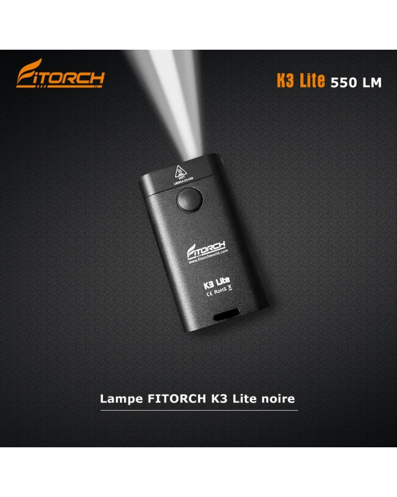 LAMPE K3 LITE NOIR - FITORCH LAMPE K3 LITE NOIR - FITORCH