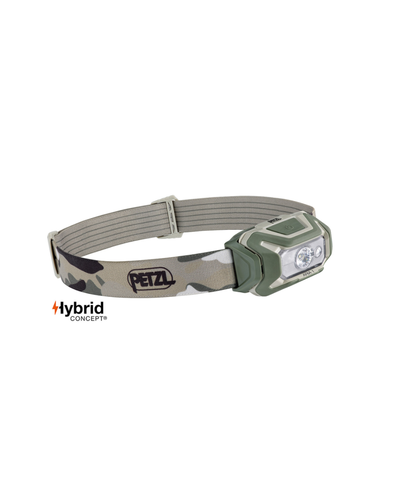 LAMPE FRONTALE HYBRID ARIA 1 CAMO FR/CE - PETZL LAMPE FRONTALE HYBRID ARIA 1 CAMO FR/CE - PETZL