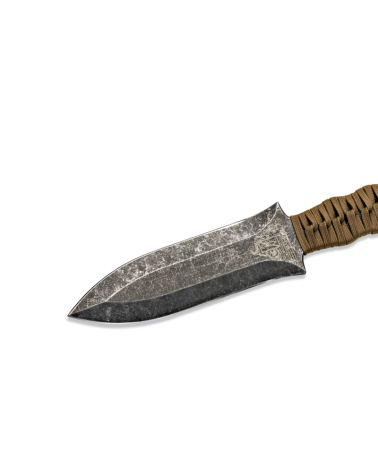 Dague Wildsteer Altor coyote avec anneau tactique lame inox et etui MOLLE utilisee par le 2e REP
