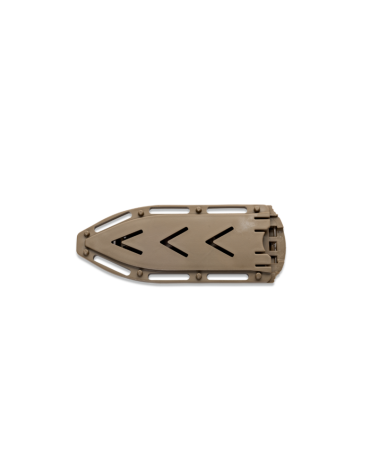 Dague Wildsteer Altor coyote avec anneau tactique lame inox et etui MOLLE utilisee par le 2e REP