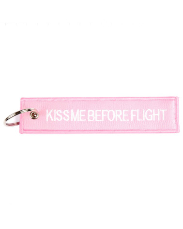 Porte-clé Kiss Me Before Flight – Fostex Garments | Style aviation et humour
