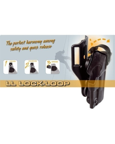 Holster Roto-Plus PAMAS (gauche) de RADAR 1957, conçu pour un port sécurisé et flexible de votre arme.