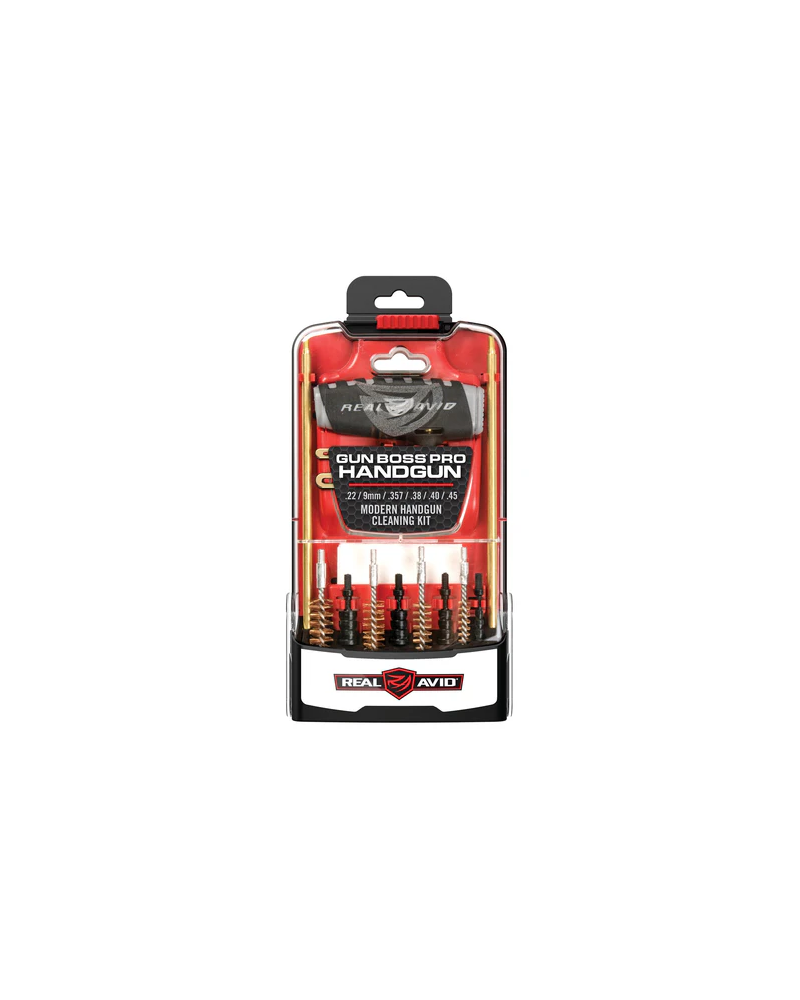GUN BOSS PRO HANDGUN CLEANING KIT - REAL AVID GUN BOSS PRO HANDGUN CLEANING KIT - REAL AVID
