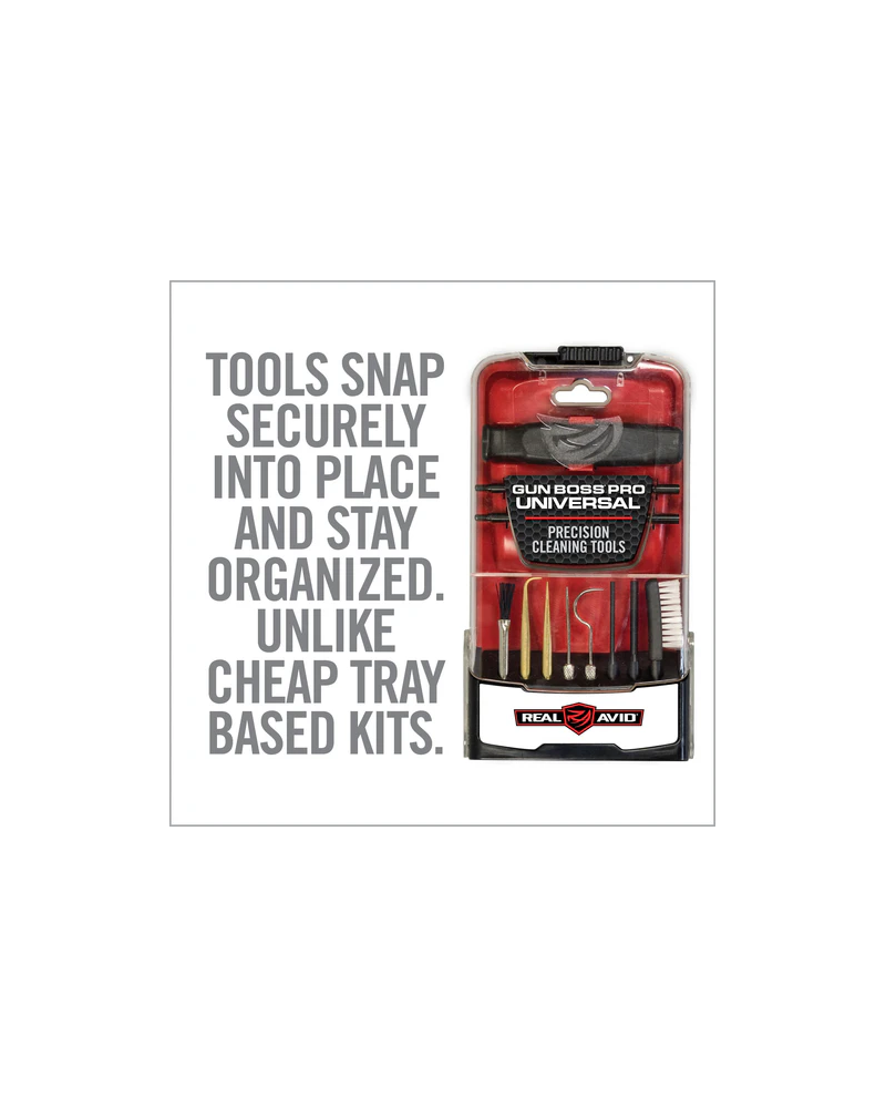 GUN BOSS PRO PRECISION CLEANING TOOLS - REAL AVID GUN BOSS PRO PRECISION CLEANING TOOLS - REAL AVID