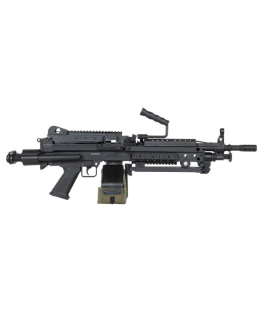 Réplique SA-F249 PARA FLEX Noir de Specna Arms avec gearbox renforcée et chargeur box 1500 billes