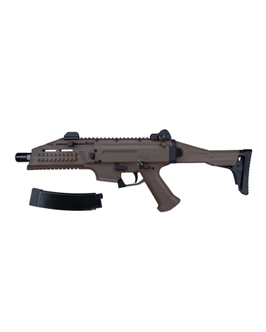 Réplique airsoft CZ Scorpion EVO 3 A1 TAN – ASG, version AEG sous licence officielle avec finition polymère Réplique airsoft CZ Scorpion EVO 3 A1 TAN – ASG, version AEG sous licence officielle avec finition polymère