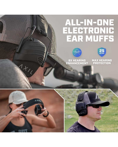 Casque Trackr Electronic - Axil, protection auditive électronique pour une performance optimale en milieu bruyant. Casque Trackr Electronic - Axil, protection auditive électronique pour une performance optimale en milieu bruyant.