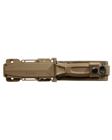 Couteau Gerber Strongarm Coyote Serration avec lame mixte et manche ergonomique Couteau Gerber Strongarm Coyote Serration avec lame mixte et manche ergonomique