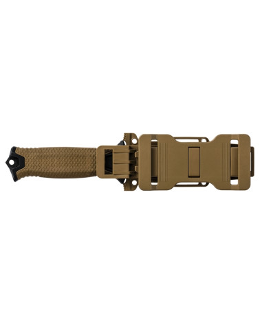 Couteau tactique Gerber Strongarm Coyote avec lame en acier 420HC et étui modulable.