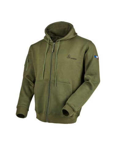 Sweat French Army Vert de A.R.E.S – Confortable et résistant pour les professionnels et amateurs de surplus militaire.