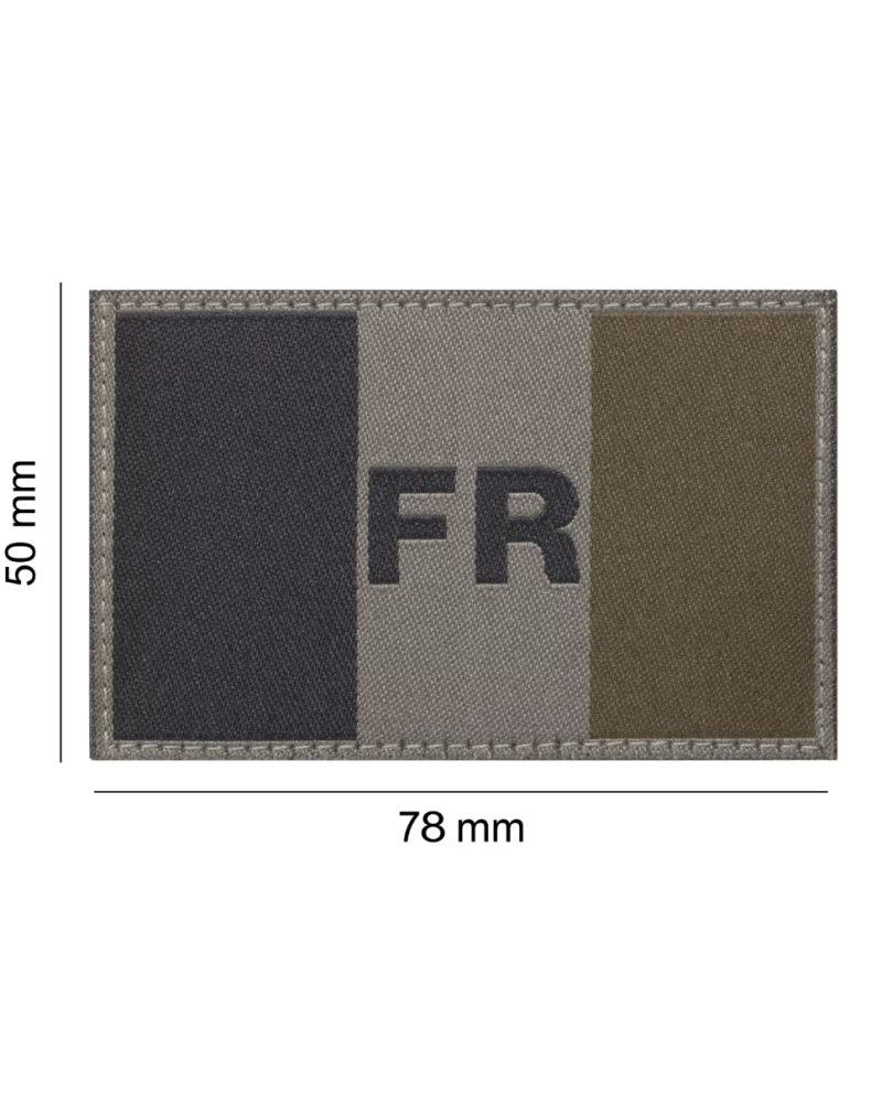 Patch France Flag RAL7013 de Clawgear fixé sur une veste militaire Patch France Flag RAL7013 de Clawgear fixé sur une veste militaire