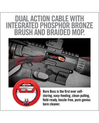 Kit Bore Boss 17HMR de Real Avid avec câble, brosse et étui rigide