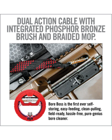 Kit Bore Boss 17HMR de Real Avid avec câble, brosse et étui rigide Kit Bore Boss 17HMR de Real Avid avec câble, brosse et étui rigide