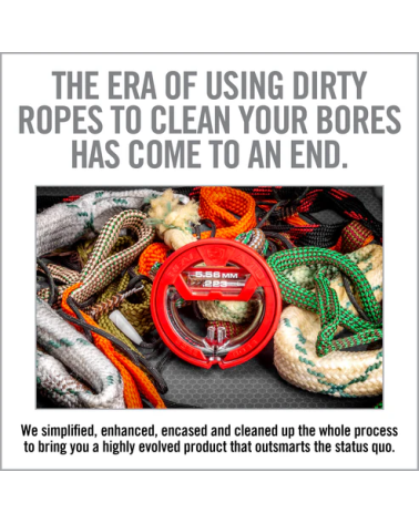 Kit Bore Boss 17HMR de Real Avid avec câble, brosse et étui rigide