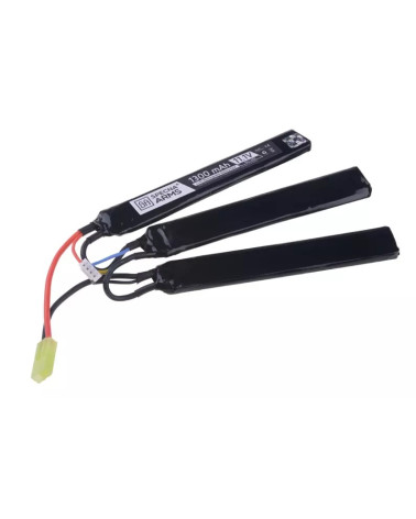 Batterie LiPo 11.1V 1300mAh 3 sticks avec connecteur Tamiya par Specna Arms