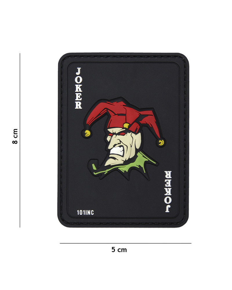 PATCH 3D PVC JOKER NOIR - 101 INC PATCH 3D PVC JOKER NOIR - 101 INC