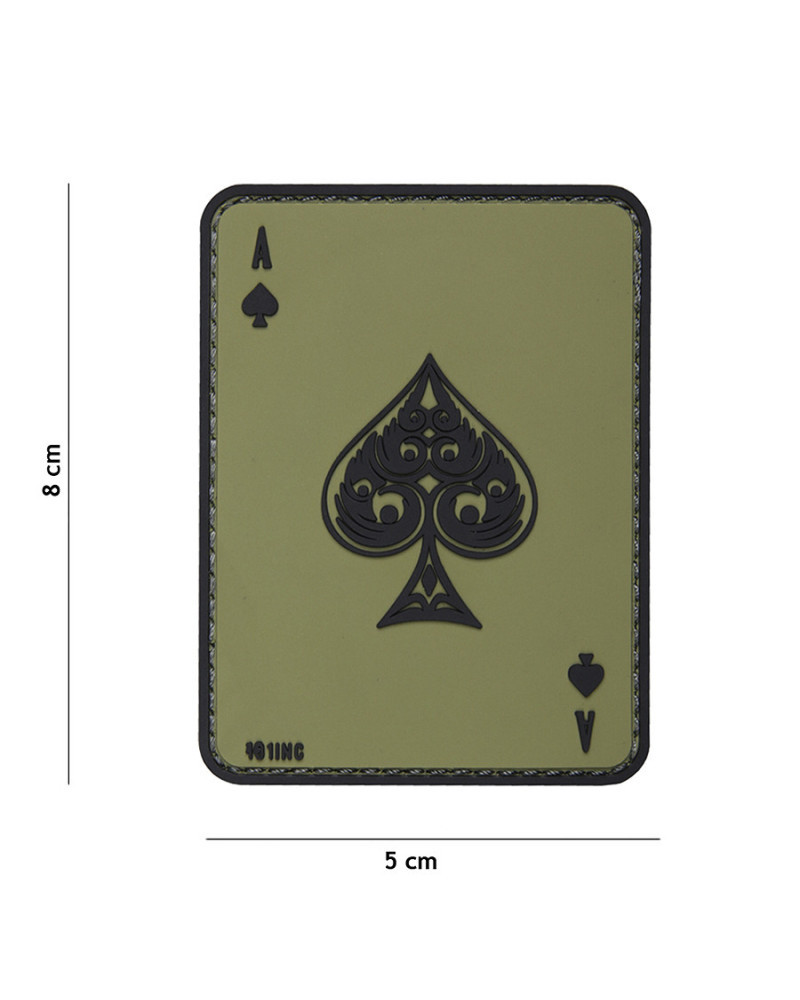 PATCH 3D PVC ACE OF SPADES VERT - 101 INC PATCH 3D PVC ACE OF SPADES VERT - 101 INC