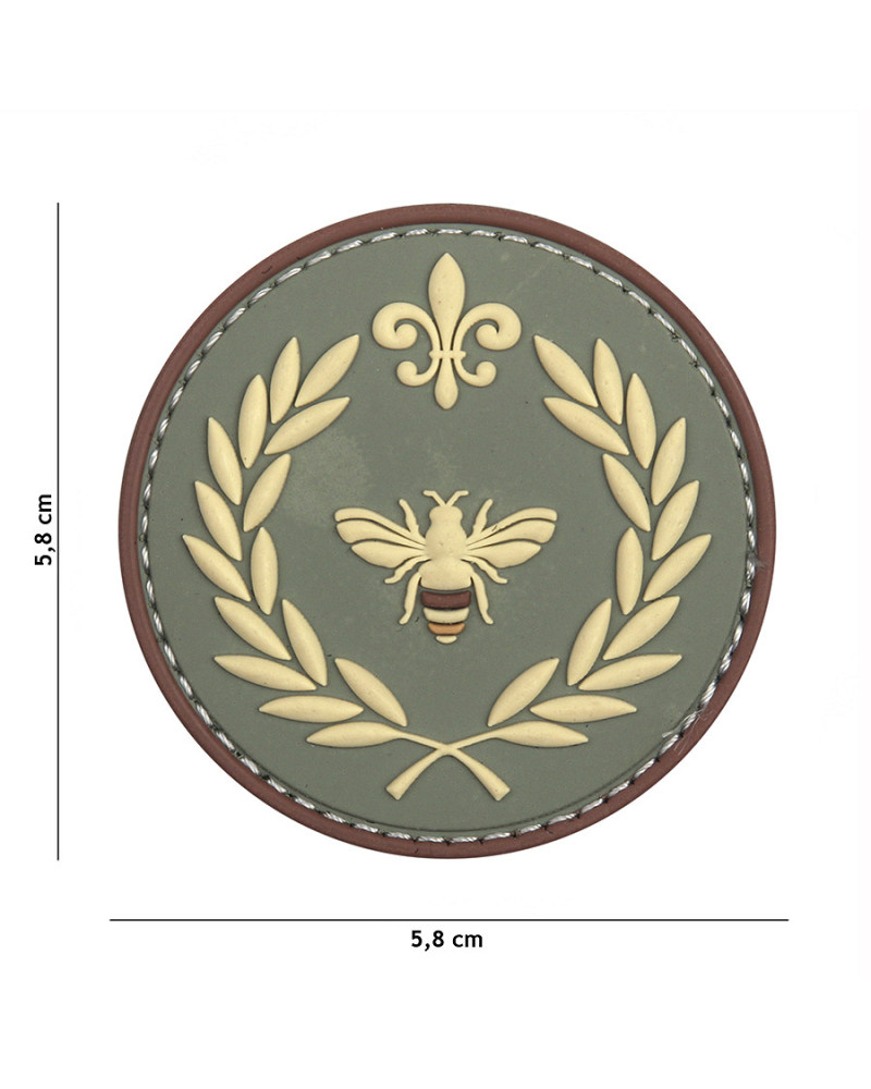 Patch 3D Napoléon vert en PVC de 101 INC fixé sur un sac ou un gilet tactique Patch 3D Napoléon vert en PVC de 101 INC fixé sur un sac ou un gilet tactique