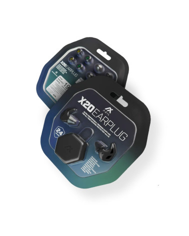 Bouchons d’oreilles X20 tan AXIL, protection auditive tactique et discrète