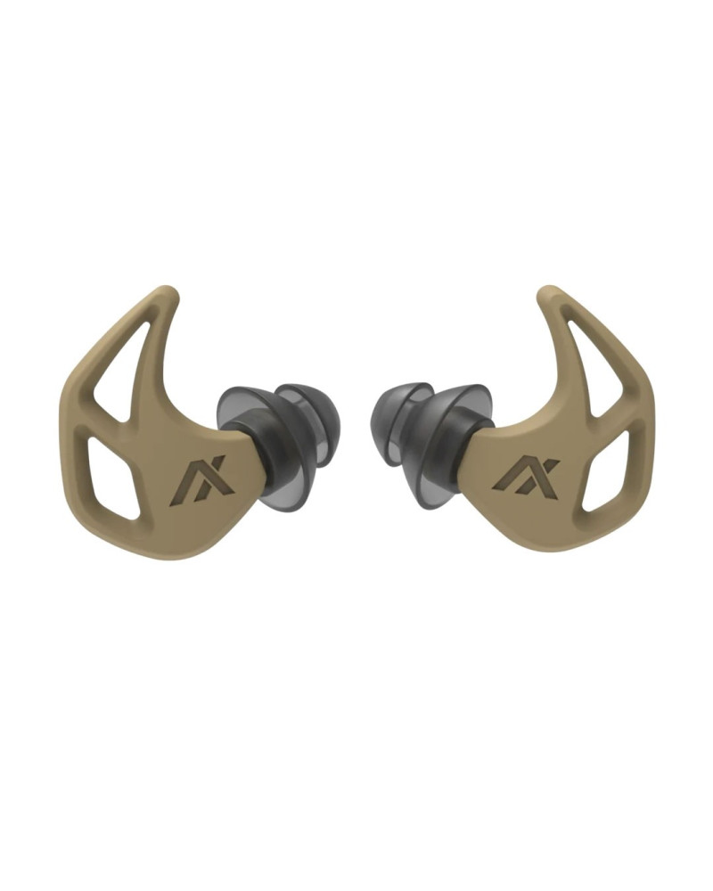 Bouchons d’oreilles X20 tan AXIL, protection auditive tactique et discrète Bouchons d’oreilles X20 tan AXIL, protection auditive tactique et discrète