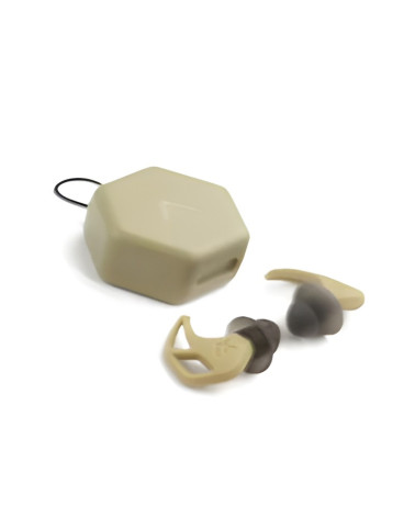 Bouchons d’oreilles X20 tan AXIL, protection auditive tactique et discrète