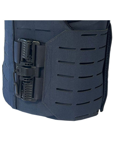 Housse Quick Release Premium pour Police Municipale par Le Protecteur, vue portée avec accessoires Housse Quick Release Premium pour Police Municipale par Le Protecteur, vue portée avec accessoires
