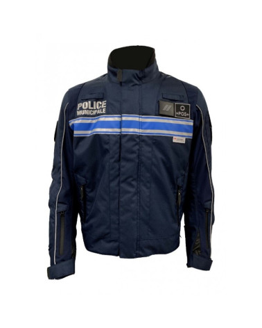 Blouson tout temps Police Municipale Civik Le Protecteur avec marquage et bandes bleues réglementaires