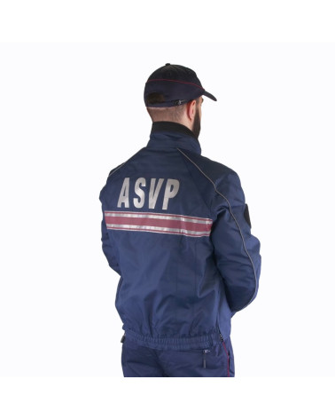 Blouson tout temps A.S.V.P. Civik Le Protecteur avec bandes rétro-réfléchissantes et capuche intégrée
