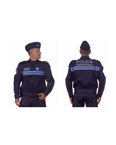 Blouson moto été Police Municipale Le Protecteur avec marquages haute visibilité Blouson moto été Police Municipale Le Protecteur avec marquages haute visibilité