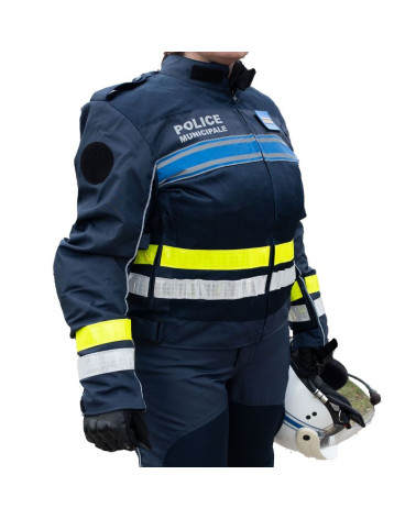 Blouson moto été Police Municipale Le Protecteur avec marquages haute visibilité