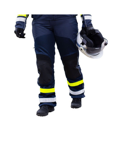 Pantalon moto été Police Municipale Le Protecteur avec protections et bandes réfléchissantes