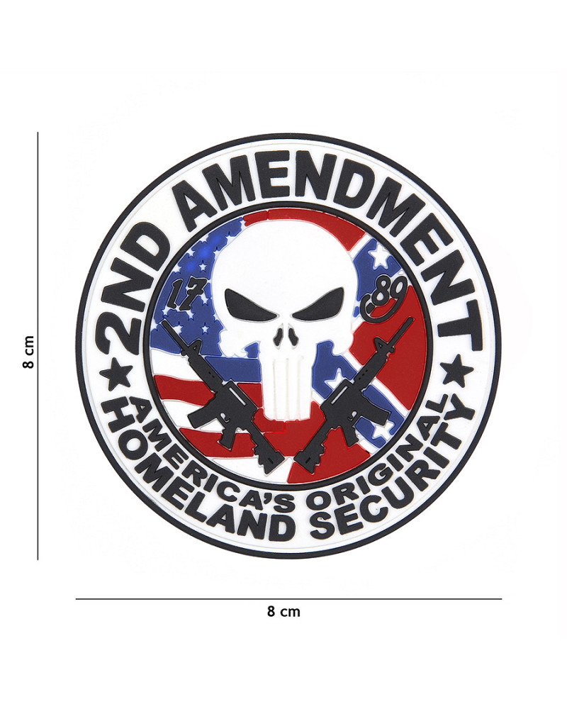 PATCH 3D PVC 2ND AMENDMENT PUNISHER - 101 INC PATCH 3D PVC 2ND AMENDMENT PUNISHER - 101 INC