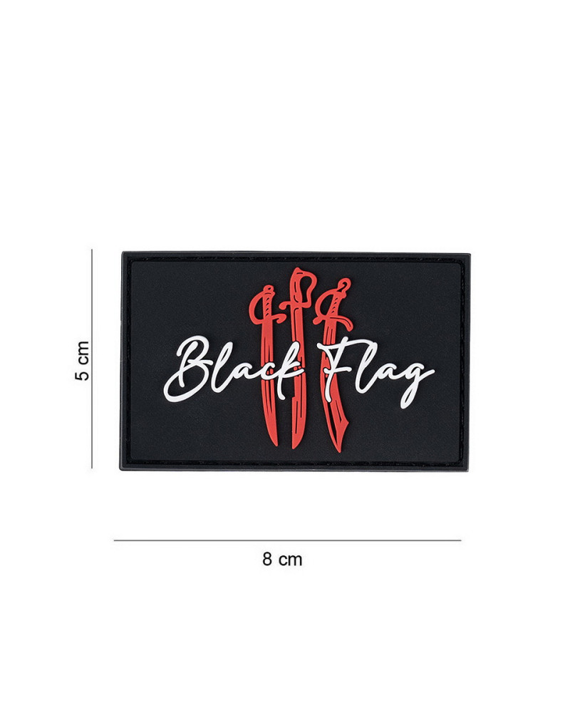 PATCH 3D PVC BLACK FLAG SWORD - 101 INC PATCH 3D PVC BLACK FLAG SWORD - 101 INC
