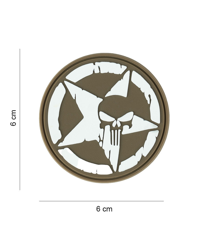 PATCH 3D PVC PUNISHER ALLIED STAR COYOTE - 101 INC PATCH 3D PVC PUNISHER ALLIED STAR COYOTE - 101 INC