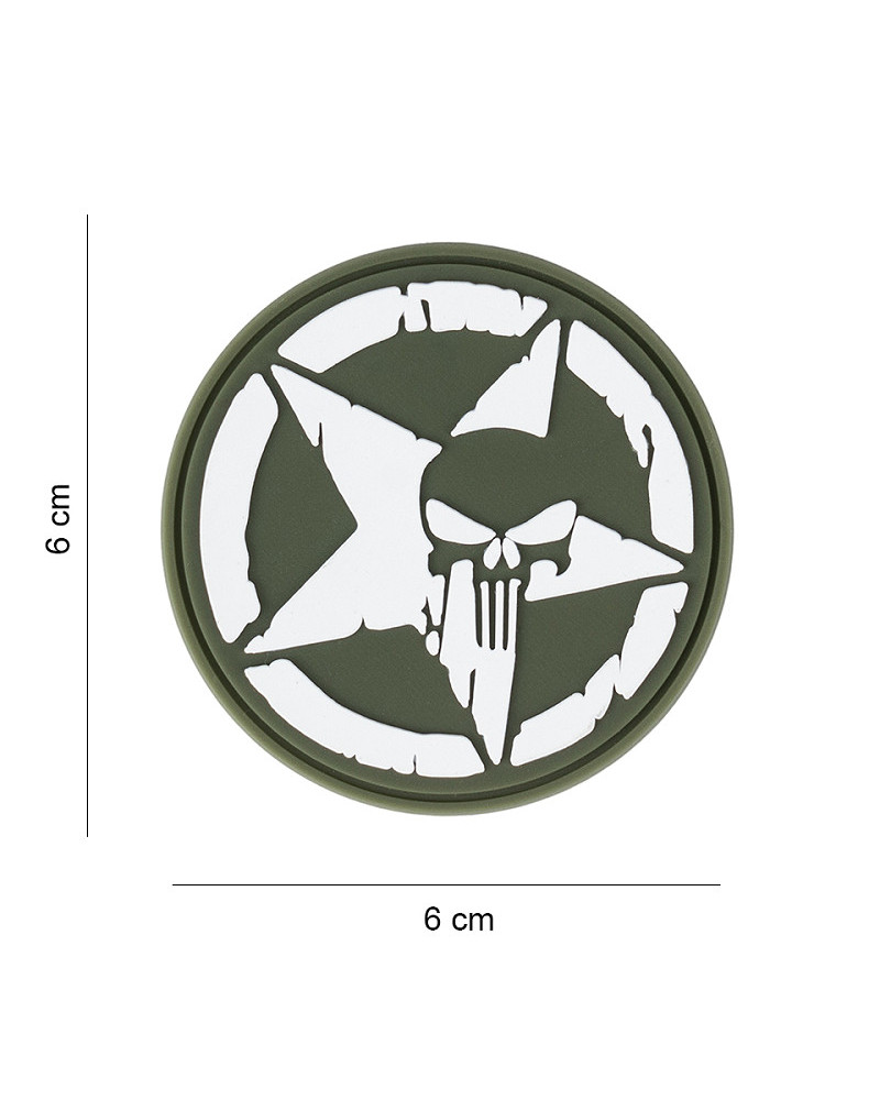 PATCH 3D PVC PUNISHER ALLIED STAR VERT - 101 INC PATCH 3D PVC PUNISHER ALLIED STAR VERT - 101 INC