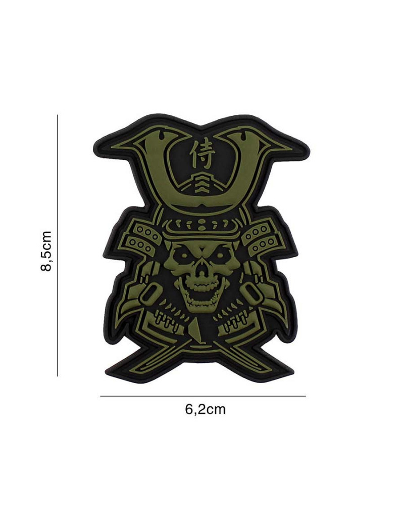 PATCH 3D PVC SAMURAI SKULL VERT - 101 INC PATCH 3D PVC SAMURAI SKULL VERT - 101 INC