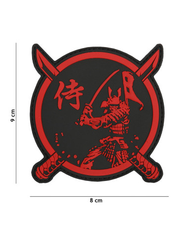 Patch 3D PVC SAMURAI GUERRIER de 101 INC représentant un guerrier japonais en armure