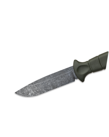 Couteau MT55 Wildsteer avec lame stonewash et manche G10 kaki Couteau MT55 Wildsteer avec lame stonewash et manche G10 kaki