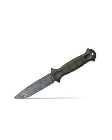 Couteau MT55 Wildsteer avec lame stonewash et manche G10 kaki