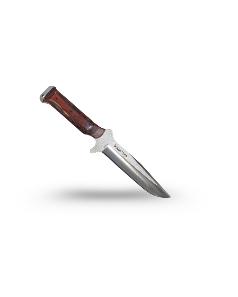 COUTEAU TXH LAME BROSSÉE PAKKAWOOD COCOBOLO - WILDSTEER COUTEAU TXH LAME BROSSÉE PAKKAWOOD COCOBOLO - WILDSTEER