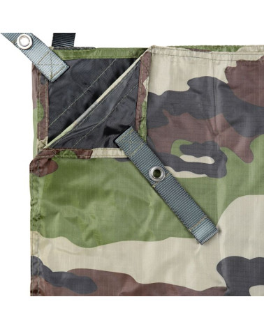Bâche 3x3m camouflage Centre Europe A.R.E.S avec œillets renforcés