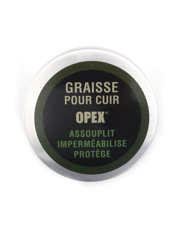 Pot de graisse spécial cuir OPEX avec éponge intégrée pour entretien des équipements Pot de graisse spécial cuir OPEX avec éponge intégrée pour entretien des équipements