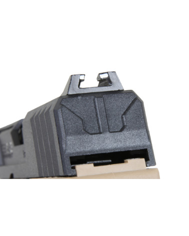 Pistolet airsoft GTP9 Noir Tan G&G Armament avec culasse usinée et mallette de transport Pistolet airsoft GTP9 Noir Tan G&G Armament avec culasse usinée et mallette de transport