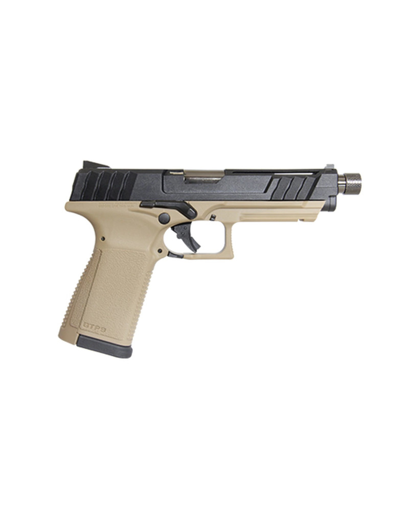Pistolet airsoft GTP9 Noir Tan G&G Armament avec culasse usinée et mallette de transport Pistolet airsoft GTP9 Noir Tan G&G Armament avec culasse usinée et mallette de transport