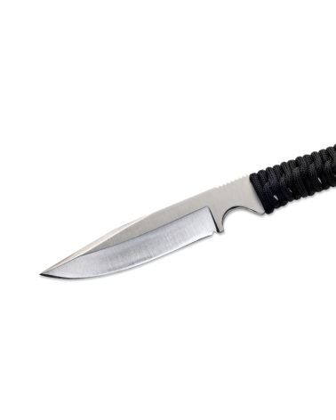 Wild Tech 4 Paracorde Noir – Wildsteer : couteau tactique avec lame brossée et poignée en paracorde démontable. Wild Tech 4 Paracorde Noir – Wildsteer : couteau tactique avec lame brossée et poignée en paracorde démontable.