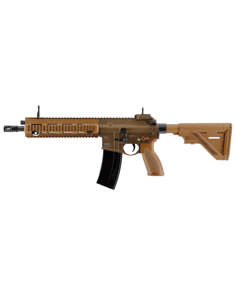 Réplique HK 416 A5 TAN GAZ 6mm – Modèle full métal avec blowback puissant par Heckler & Koch.
