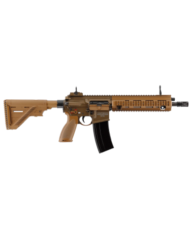 Réplique HK 416 A5 TAN GAZ 6mm – Modèle full métal avec blowback puissant par Heckler & Koch.