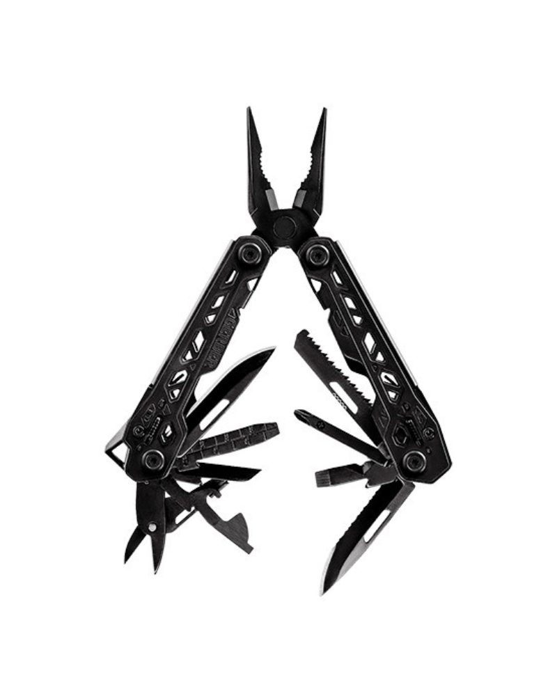 Pince Gerber Truss Black – outil multifonction tactique avec 17 fonctions et étui MOLLE. Pince Gerber Truss Black – outil multifonction tactique avec 17 fonctions et étui MOLLE.