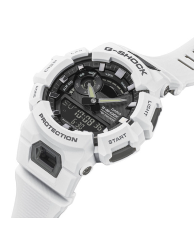 Montre GBA-900UU WHITE de G-SHOCK avec boîtier résistant et bracelet blanc