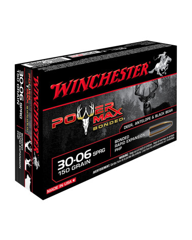 Balles Winchester Power-Point® 30-06SPR 150gr – Expansion rapide et fiabilité éprouvée